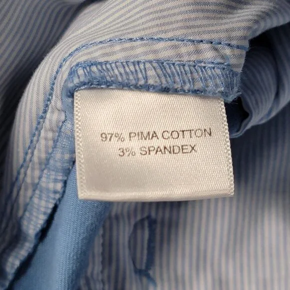 Peter Millar Pilot Twill Shorts Mens Size 33 Blue Chino Pima Cotton Stretch - Picture 13 of 15